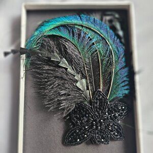 Roaring 20s Flapper Feather Head Piece